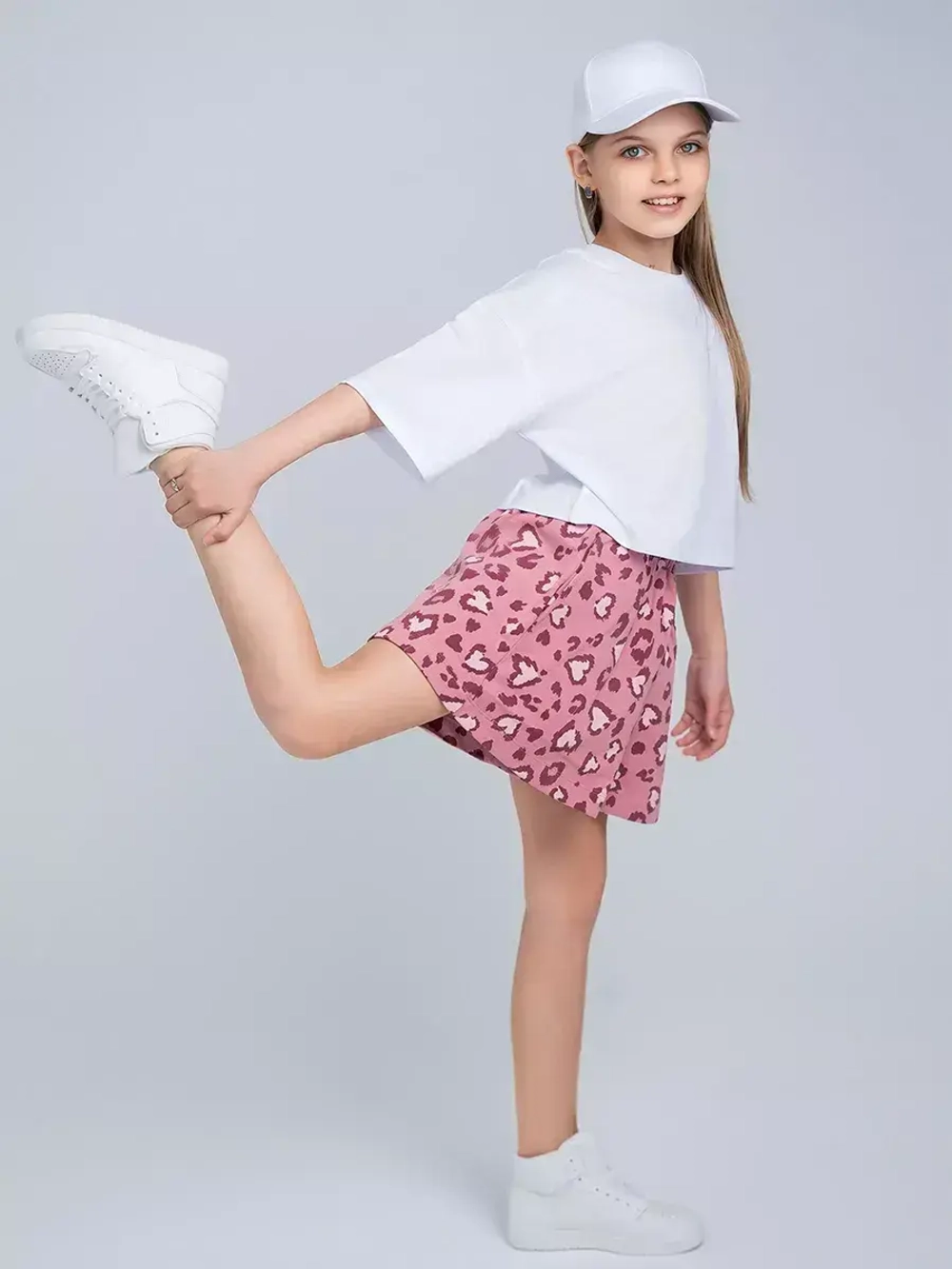 Шорты юбка для девочки, плотные