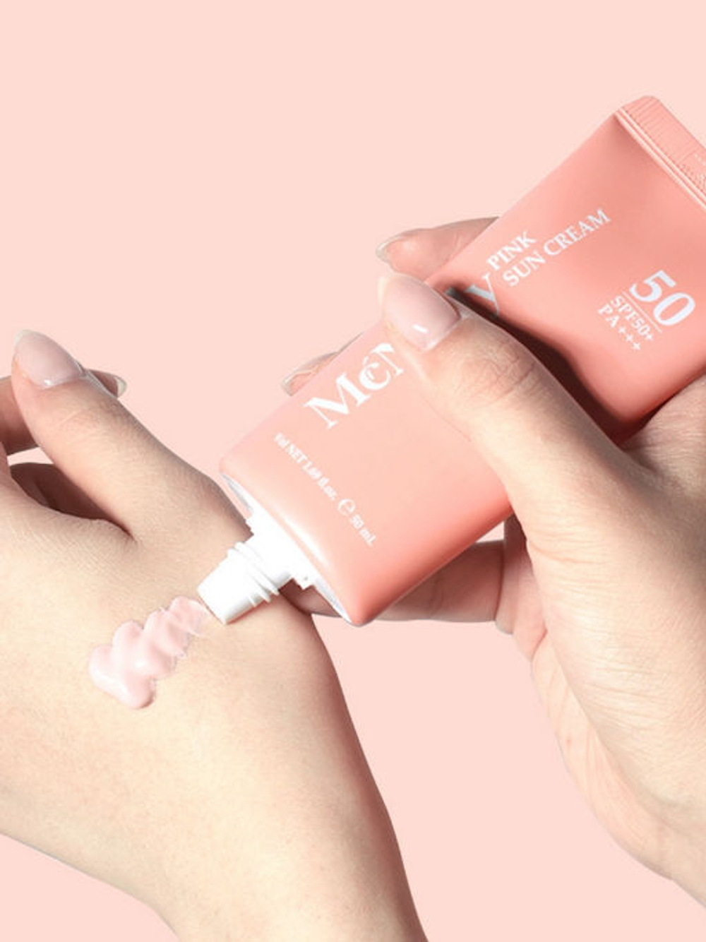 Розовый солнцезащитный крем McNally Pink Sun Cream SPF50+/PA+++ (50мл)
