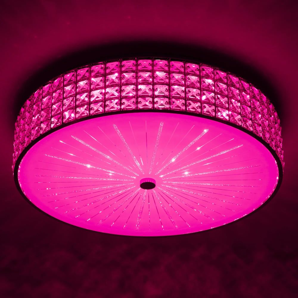 Citilux Портал CL32418G1 LED RGB Люстра хрустальная с пультом Хром