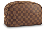 LOUIS VUITTON Cow Leather Toiletry Bag Men"s Brown