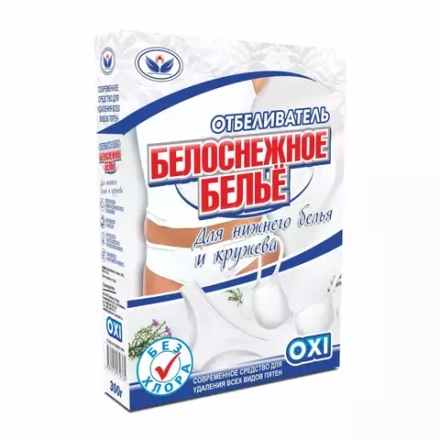 БЕЛОСНЕЖНОЕ БЕЛЬЕ Отбеливатель для белого белья, нижнего белья и кружева, 300 г.