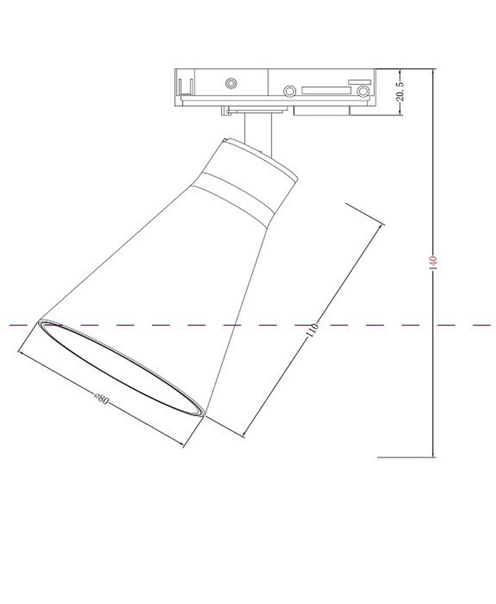 Светильник на штанге Maytoni Virar TR022-1-GU10-W