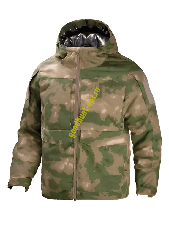 Тактическая зимняя куртка (Бушлат) с фольгой Мох