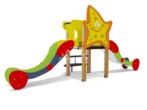 Горка двойная “Морская звезда” 08020