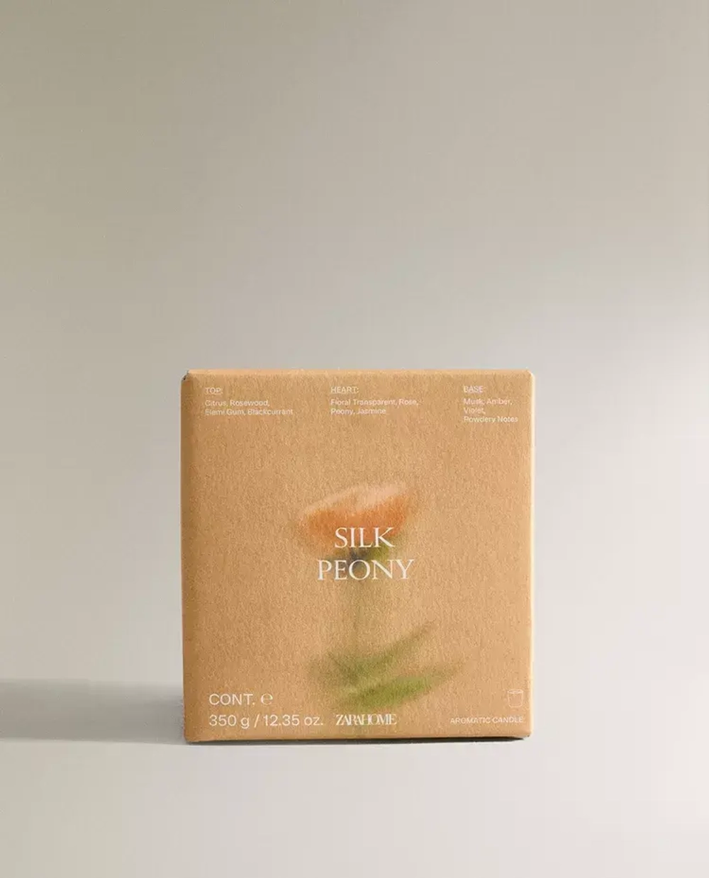 ZARA HOME АРОМАТИЧЕСКАЯ СВЕЧА SILK PEONY