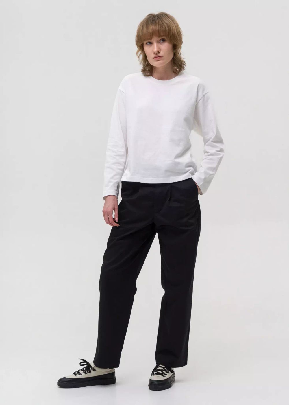 Лонгслив FOS Плотный Женский Белый