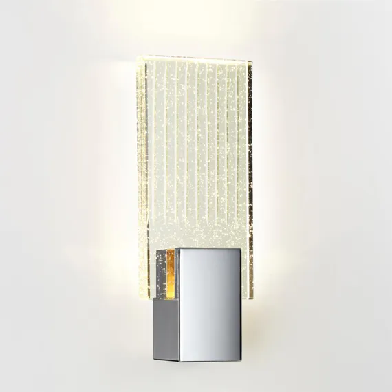 4363/5WL HIGHTECH ODL23 371 хром полированный/металл/стекло Настенный св-к IP20 LED 5W 261Лм 3000K RICCI