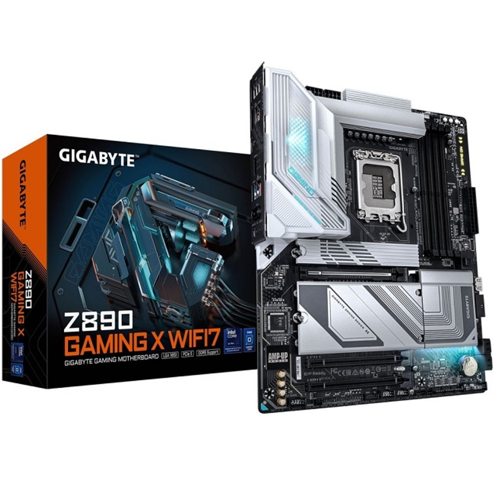 Материнская плата GIGABYTE Z890 GAMING X WIFI7 (LGA1851/Z890/4xDDR5/4xPCI-Ex16/3xM.2/SB7.1/Wi-Fi/BT/GLAN/HDMI/DP/ATX)