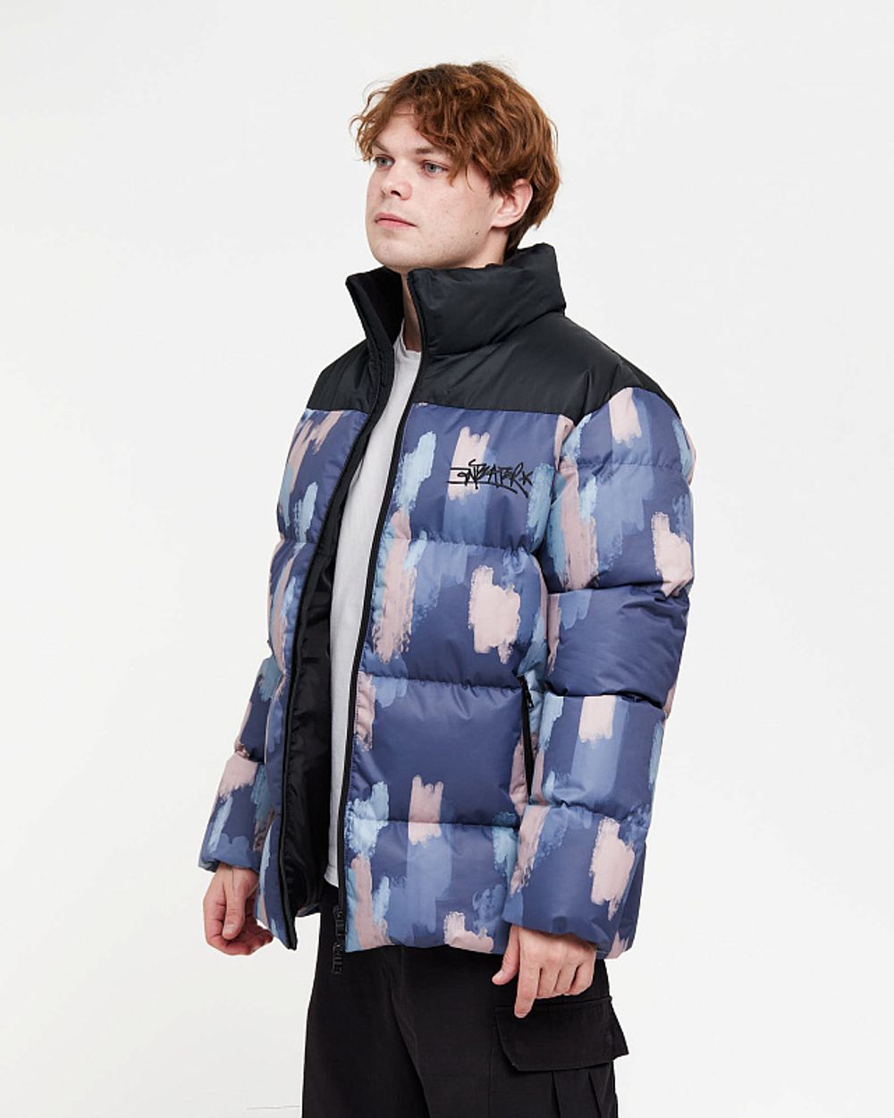 Пуховик Anteater AW24 Downjacket Print navy