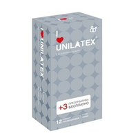 Презервативы с точками Unilatex Dotted 12+3шт