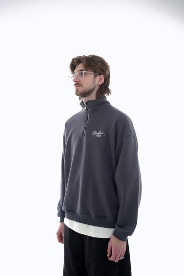 Cвитшот UNIFORM Half-zip Club графит