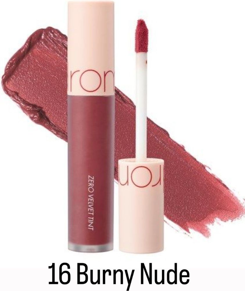 Бархатный тинт для губ Rom&nd Zero Velvet Tint 16 Burny Nude