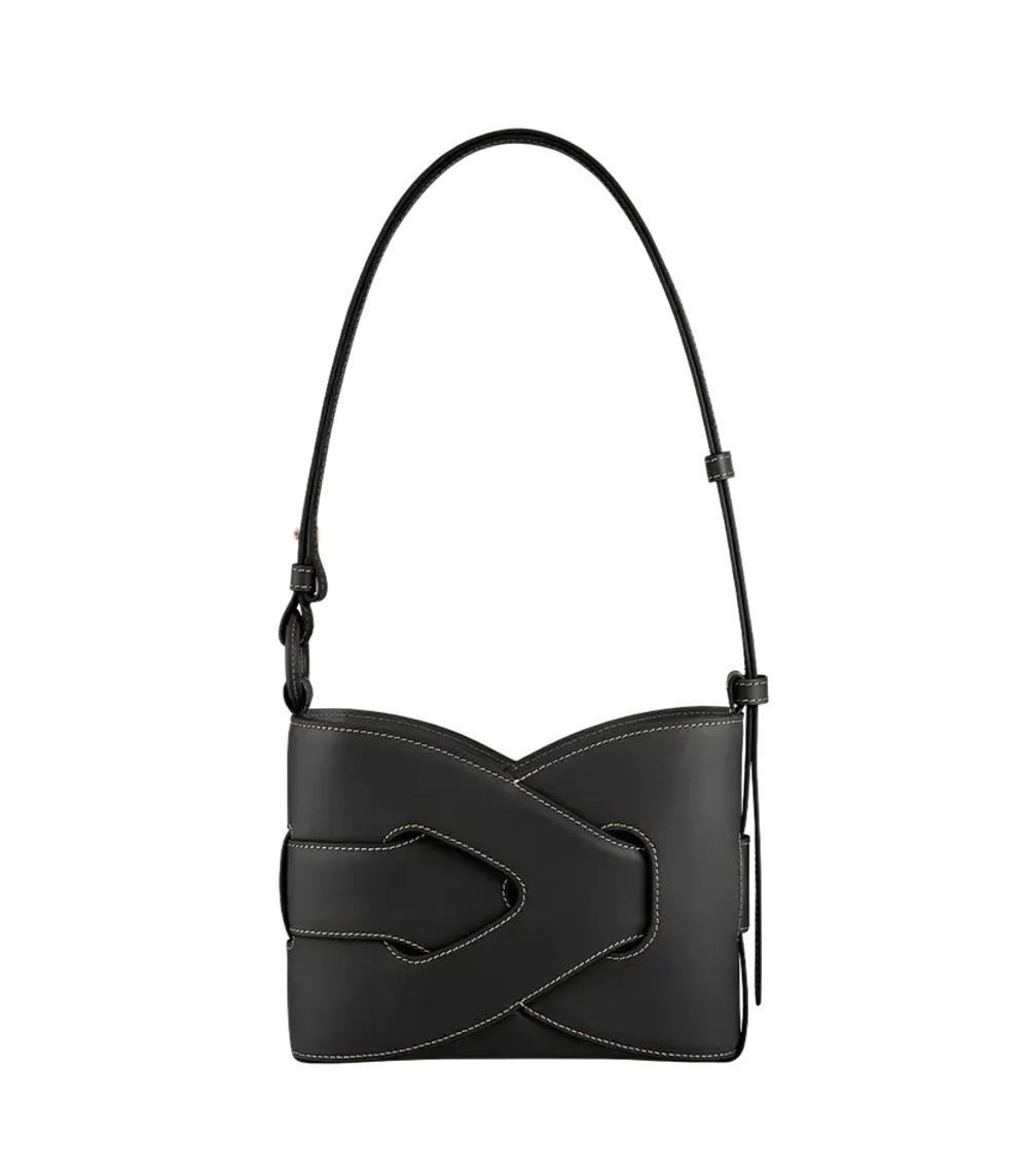 POLENE СУМКА NODDE, ЧЕРНЫЙ/БЕЛЫЙ