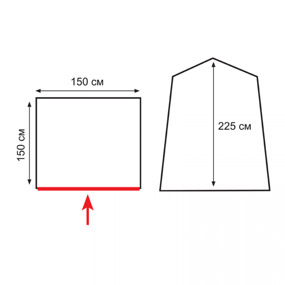Totem палатка душ/туалет Privat (V2) (зеленый)