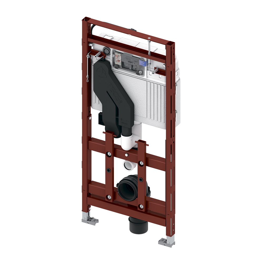 Инсталляция для унитаза TECElux 400 с регулировкой высоты и системой очистки воздуха, высота установки 1120 мм