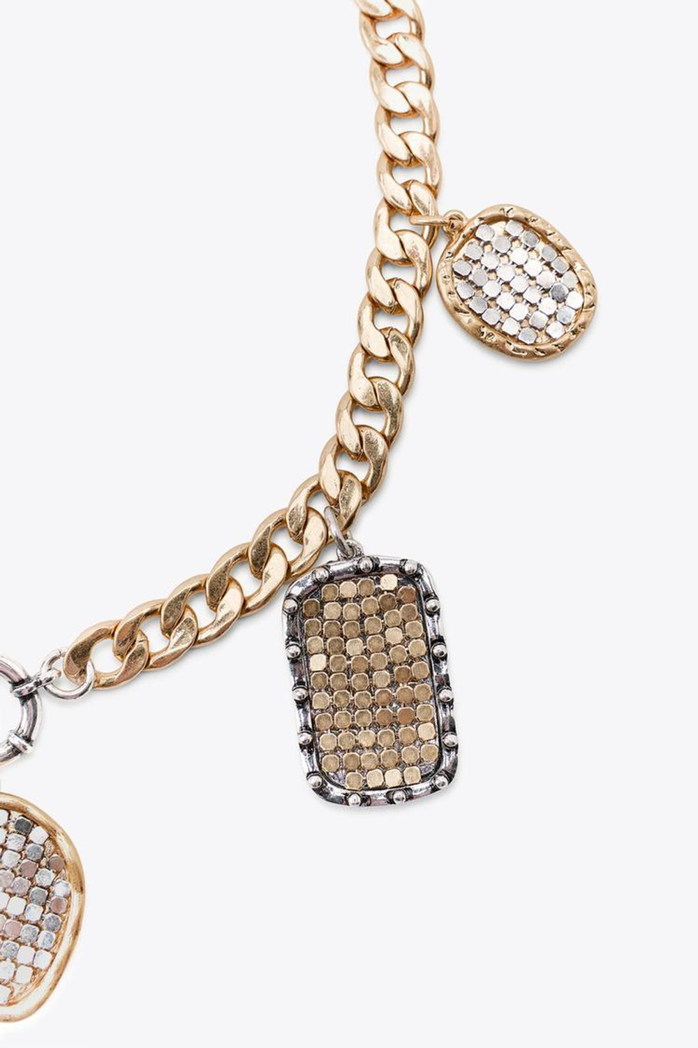 ZARA КОМБИНИРОВАННОЕ ОЖЕРЕЛЬЕ С МОНЕТАМИ, ЗОЛОТОЙ/СЕРЕБРЯНЫЙ
