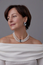 Серьги пусеты прозрачные прямоугольные кристаллы