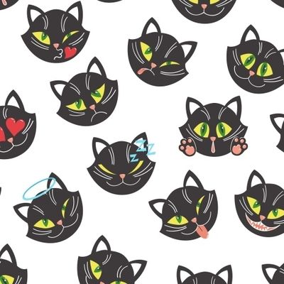 Смешные черные коты