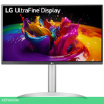 Монитор LG UltraFine 27UP850K-W черный (27UP850K-W)