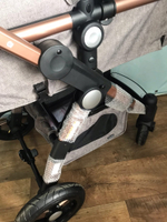 Коляска-трансформер 3в1 Luxmom 600G коричневый текстиль