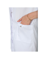 Рубашка медицинская женская White Wears WW150, на кнопках, черный, 50