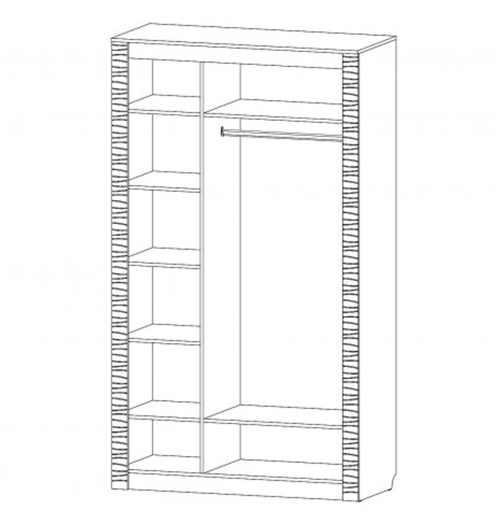Ривьера (Линаура) Шкаф трехдверный