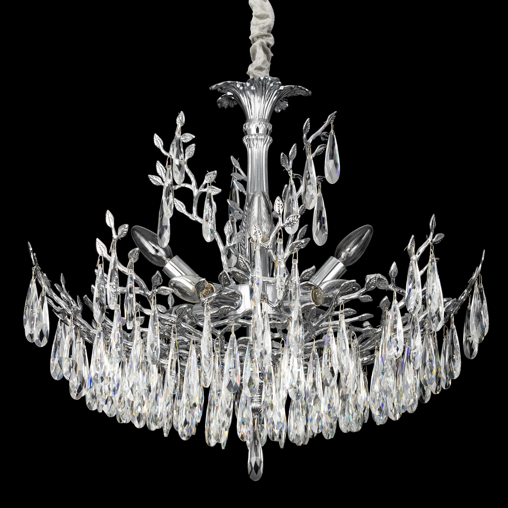 Citilux RITZ CL310081 Люстра хрустальная подвесная Хром