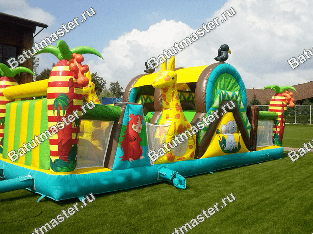 Батут "На прогулке с жирафами"
