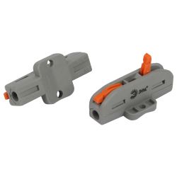 Клемма ЭРА NO-225-397 проходная с монтажной площадкой 222-2411Р с рычагами 1 полюс 0.08-2.5/4 мм2 (упаковка 20 шт.) | Клеммы