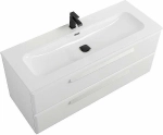 Тумба с раковиной Cezares ECO-CER-N 120 ECO-CER-N-1200-2C-SO-BO белая матовая