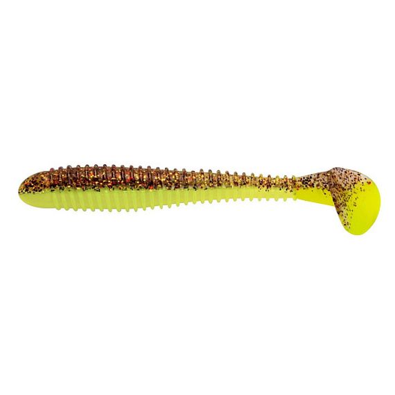 Виброхвост несъедоб. Catcher 3,55&#39;/9 см Golden Lime 30шт. (HS-2-048-N-30) Helios