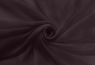 Ткань Шифон, 120гр/м.п., 150 см, шоколадный