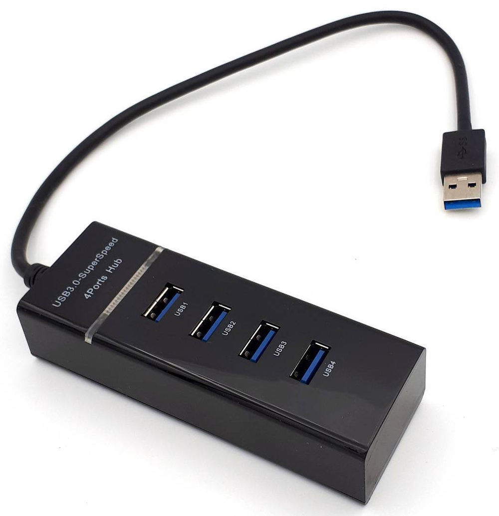 USB-Концентратор 4 USB-3.0 порта NN-HB007 чёрный