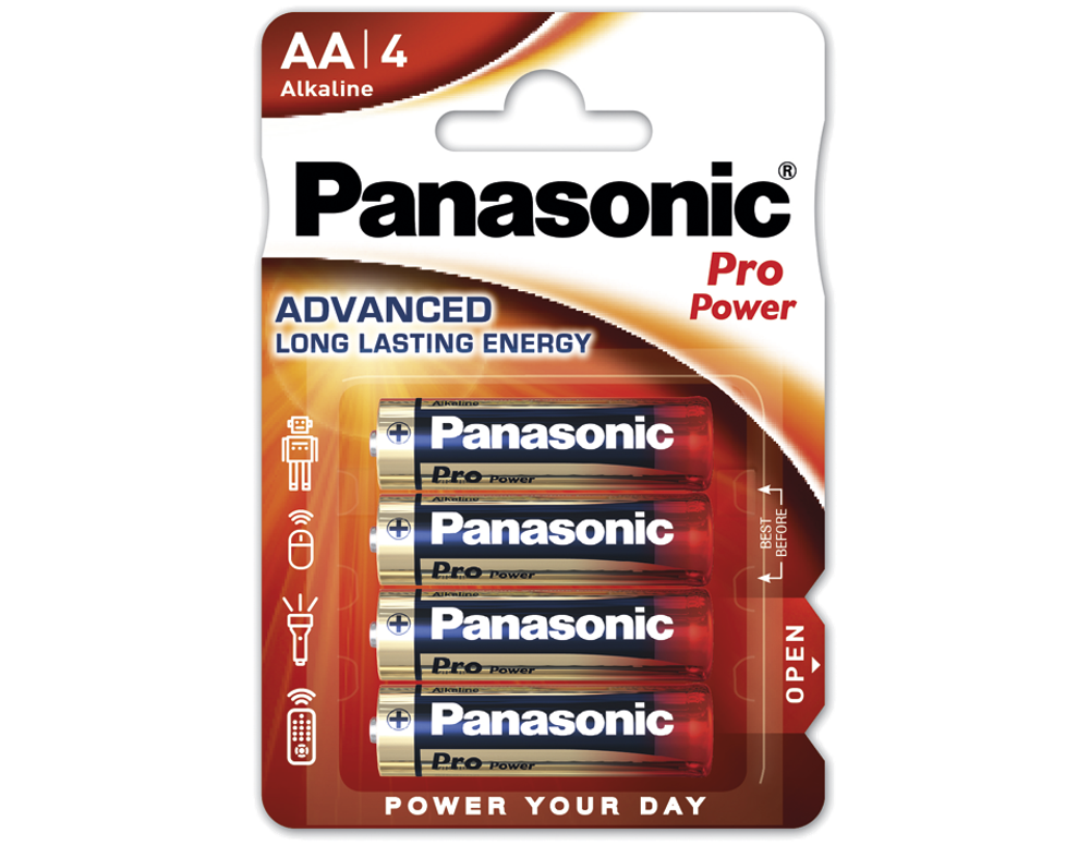 Батарейки Panasonic Pro Power AA щелочные 4 шт