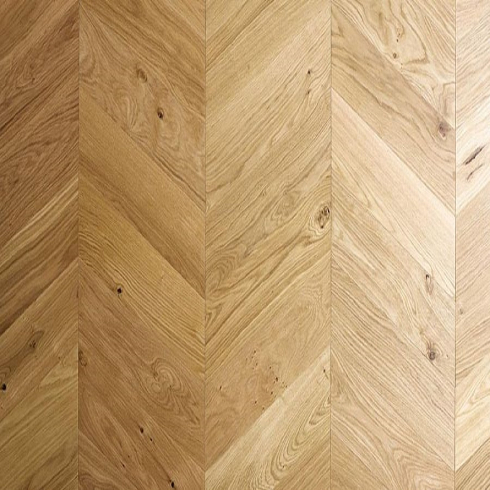 Инженерная доска Дуб  французская елка без покрытия