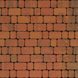 Тротуарная плитка Арена - Листопад гладкий Арабская ночь, комплект из 2 видов плит