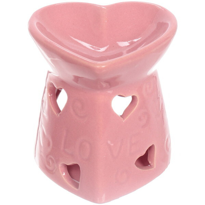 Аромалампа Love цвет розовый, керамика 7,2x7x7,6 см