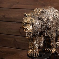 Кронштейн для цветов Медведь Велес Бронза