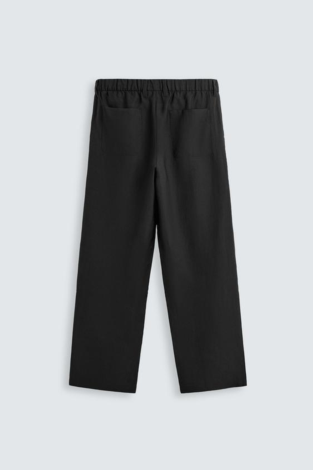 ZARA СТРУЯЩИЕСЯ БРЮКИ RELAXED FIT, ЧЕРНЫЙ