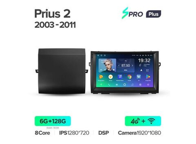 Магнитола Teyes SPRO Plus 6-128 Toyota Prius XW20 II 2 2003 — 2011 9.0"