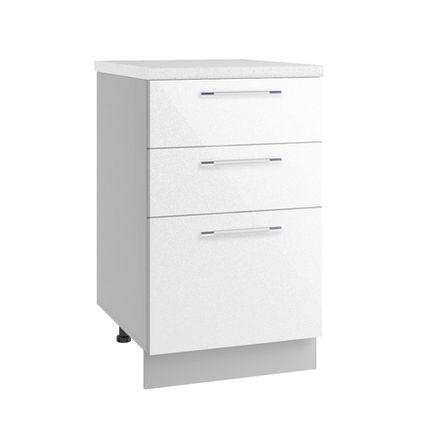 Кухня Модуль СЯШ 500 Олива Снег глянец