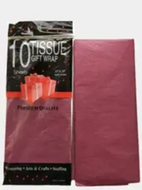 Бумага тишью Бордовая 50х66 см (10 листов)