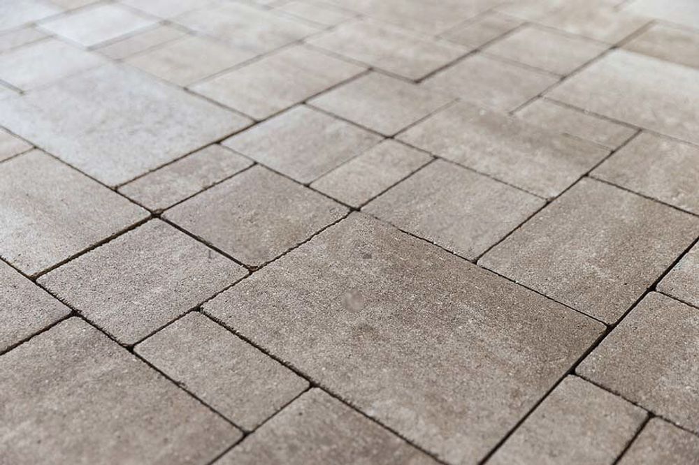 Тротуарная плитка Steingot Бавария, цвет Травертин, Colormix, мультиформат, толщина 60 мм