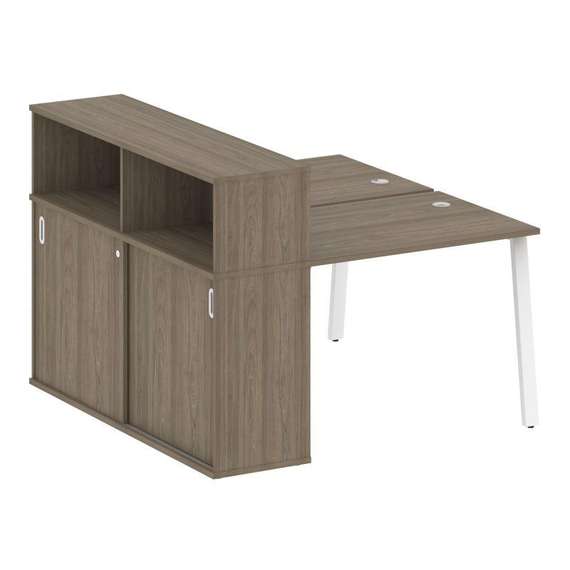 Метал Систем Рабочая станция с шкафом-купе на А-образном м/к БА.РС-СШК-2.1 Т