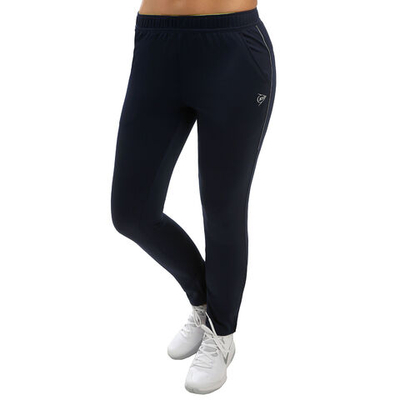 Женские теннисные брюки Dunlop Knitted Training Pants Women - Dark Blue, Silver