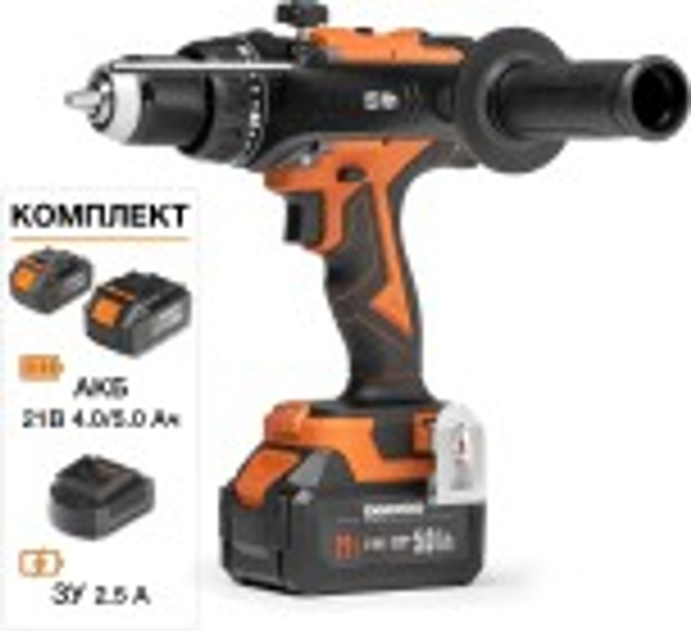 Дрель-шуруповерт аккумуляторная DAEWOO DAA 7521Li SET ударная