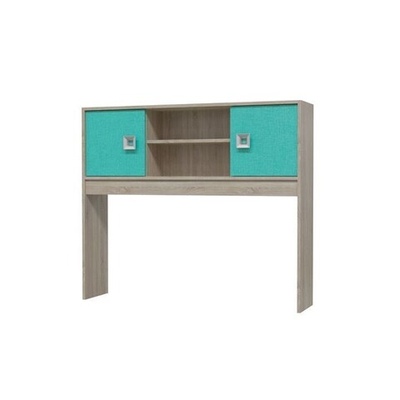 Шкаф настольный СИТИ 1200*270*1030 Дуб сонома/Аква