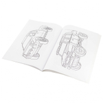 Раскраска А4 Alingar "Внедорожники будущего". 10 л., обложка целлюлозный картон