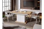 Стол кухонный обеденный раздвижной Белый, Дюна_32, 85х150,4х77 см