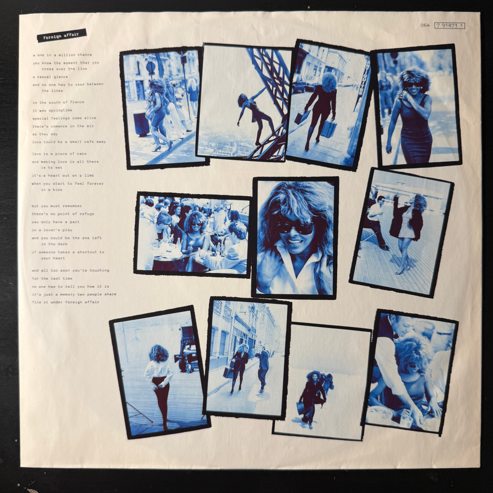 Tina Turner- Foreign Affair (Европа 1989г.)